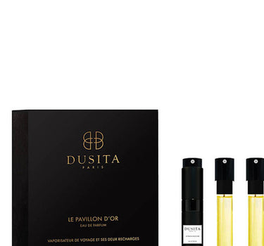 Dusita Le Pavillon d'Or Flacon Vaporisateur de Voyage 7,5 ml + 2 Recharges
